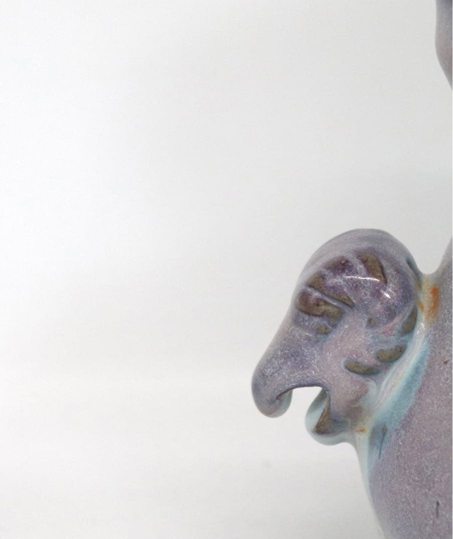 中国 羊頭水注 漢詩紋入 送料込み1007