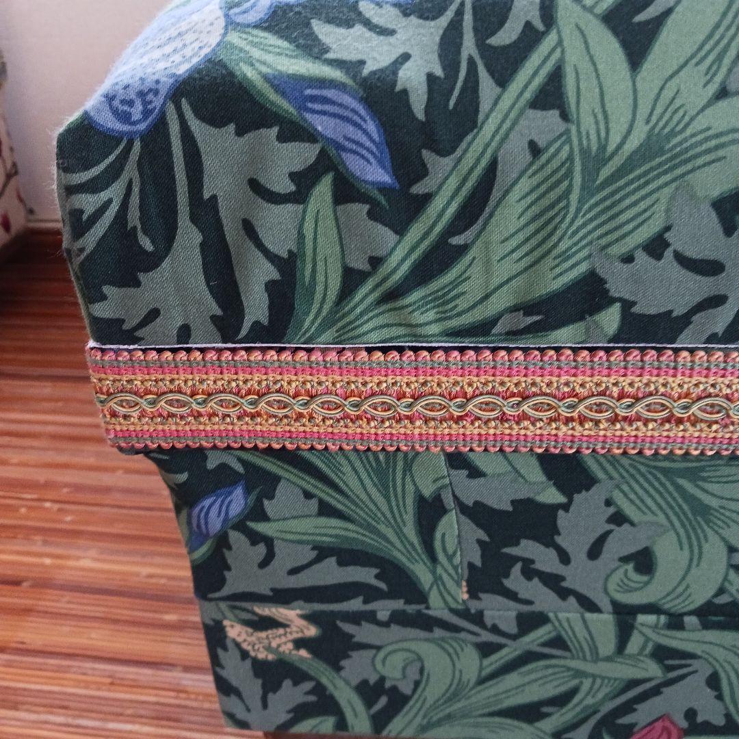 カルトナージュ【英国製ウィリアムモリス生地】茶箱大を用いての