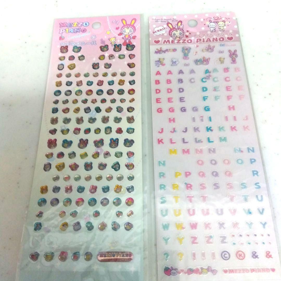 メゾピアノ MEZZO PIANO 平成女児 平成レトロ シール ぷっくりシール