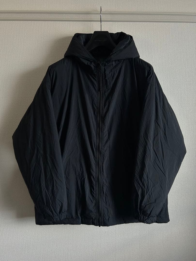 MUJI LABO】23aw即完撥水フード付きダウンジャケット黒ブルゾン尾花期