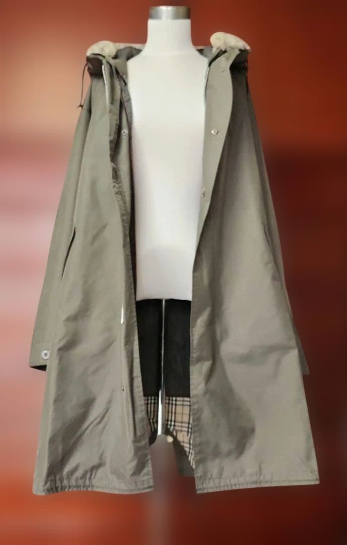 最終価格】バーバリーBLACK LABEL モッズコートノバチェックライナー付