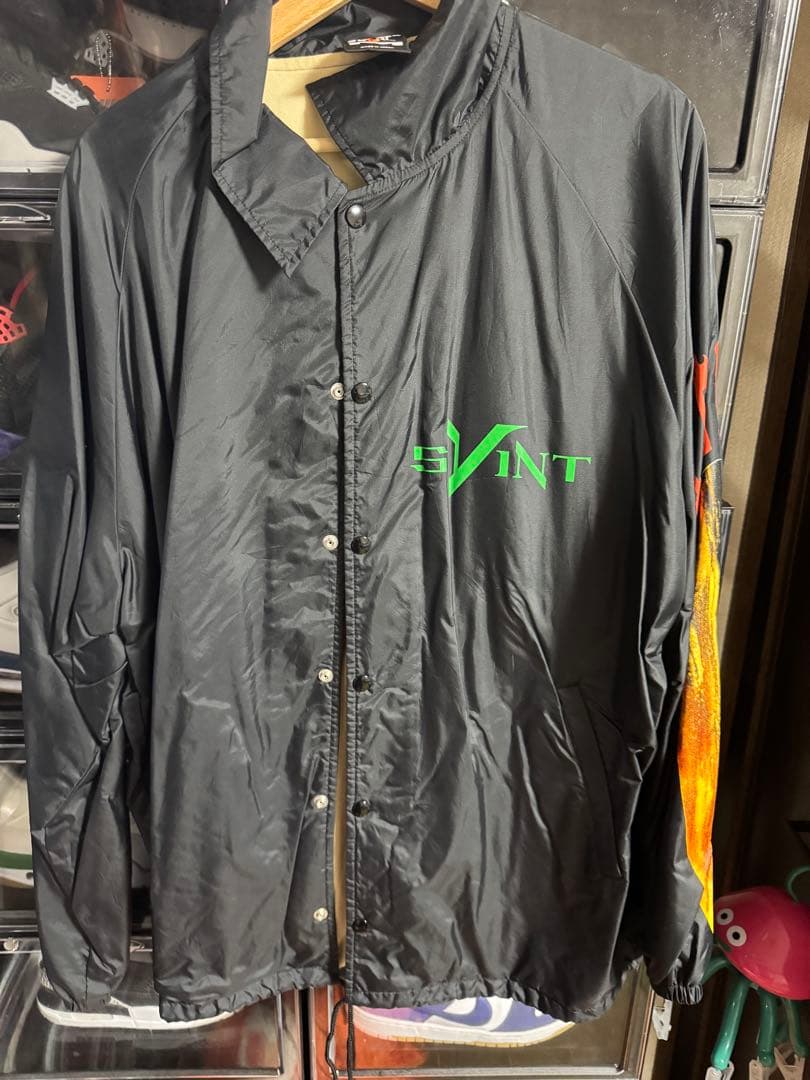 SAINT Mxxxxxx セントマイケル Vlone コーチジャケット Saint Michael - SAINT MICHAEL X VLONE Skull Coach Jacket | HBX