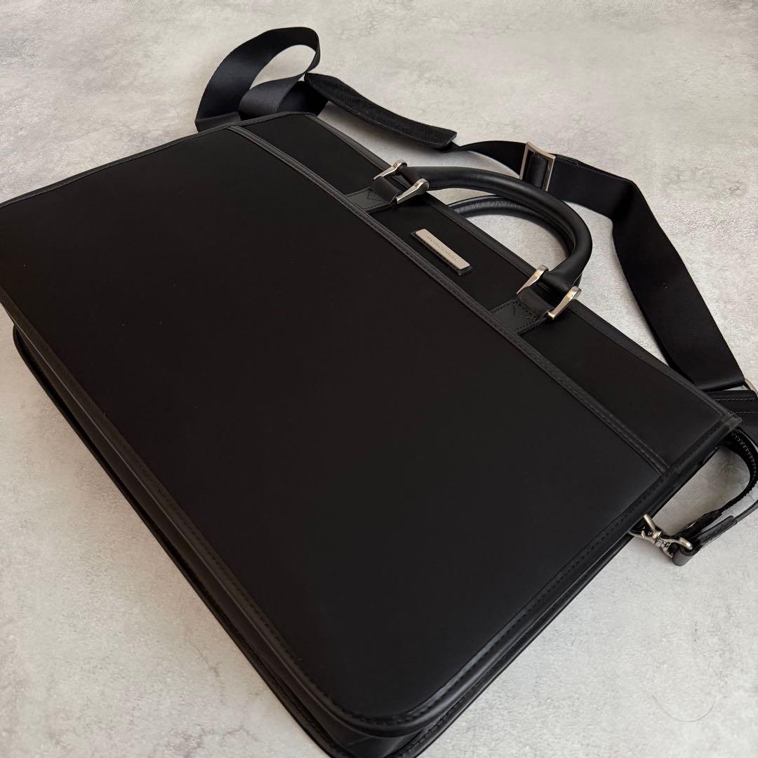 美品 BURBERRY ビジネスバッグ 2way ナイロン レザー 黒 - メルカリ