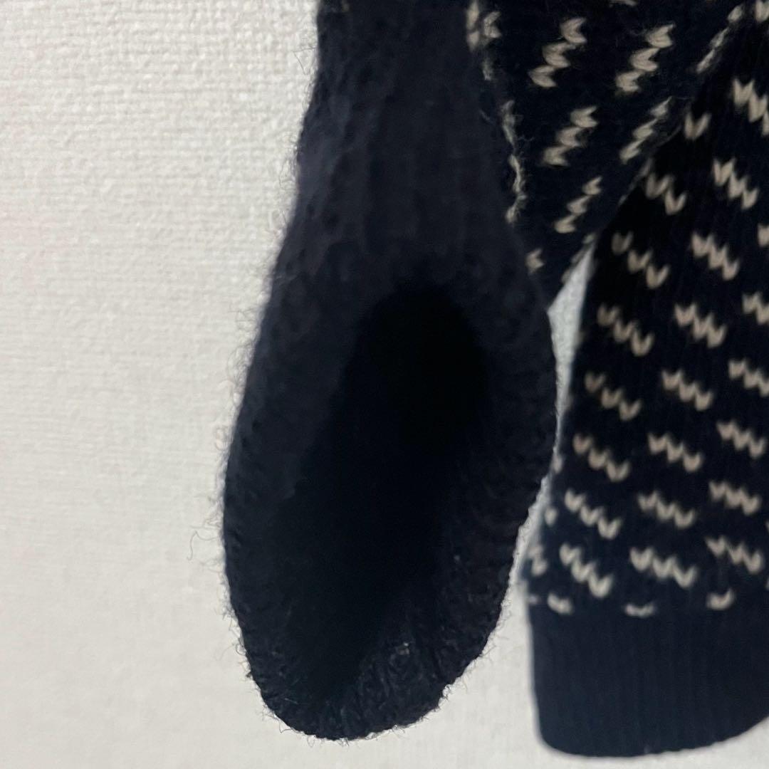 60's L.L.Bean 筆記体タグ バーズアイ柄 ウールニットセーター