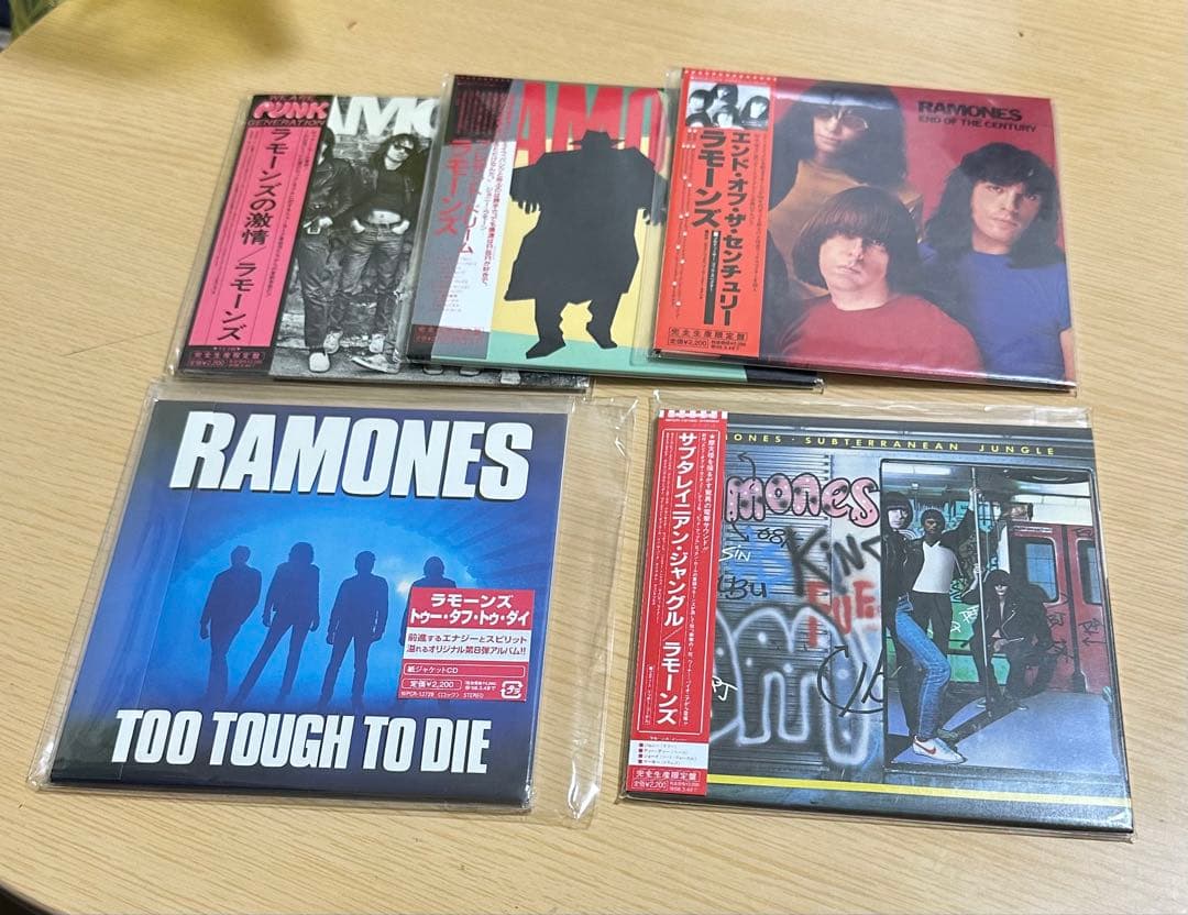 RAMONES ラモーンズ　紙ジャケット5枚セット Ramones / ラモーンズ「RAMONES / ラモーンズの激情（紙ジャケットCD
