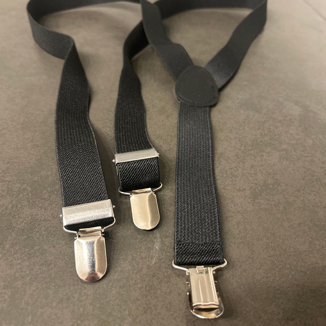 結婚式新郎小物セット（サスペンダー／グローブ／カフスボタン