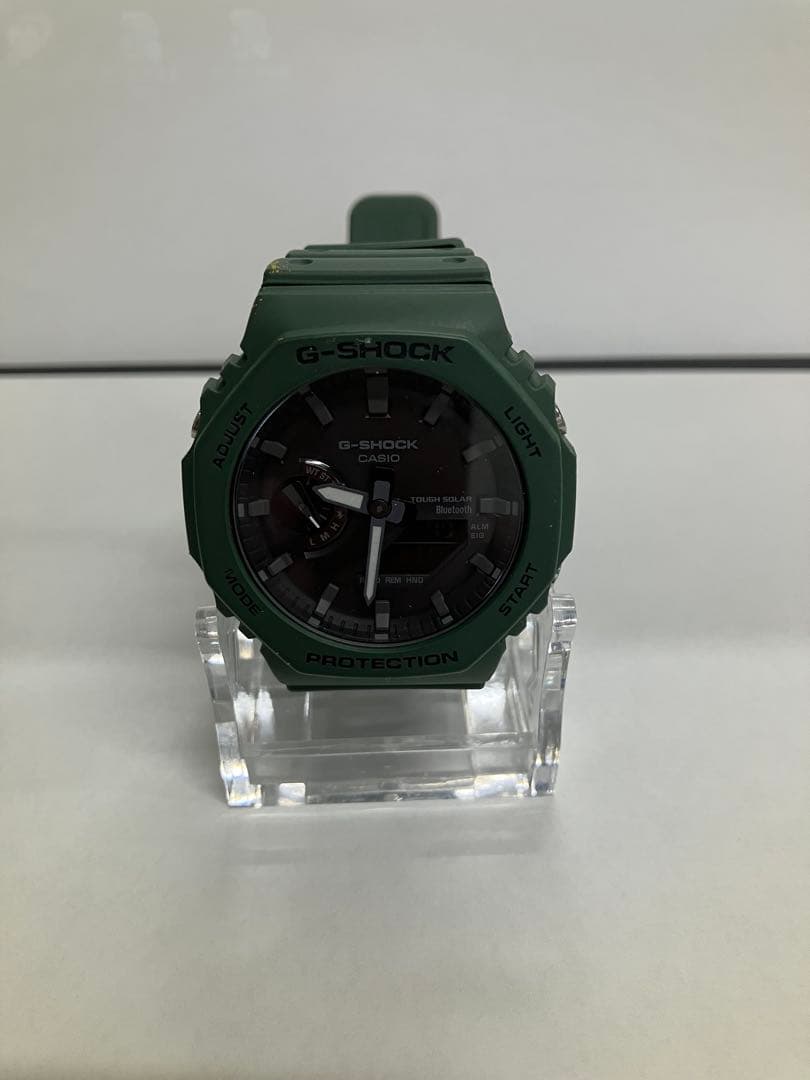 G-SHOCK GA-B2100 グリーン 腕時計 Casio Men's Bluetooth G-Shock Green Solar Power Watch With Resin