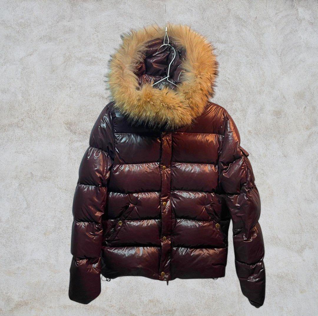 y2k グランジ 平成 ファーダウン ワインレッド お兄系 swag - メルカリ