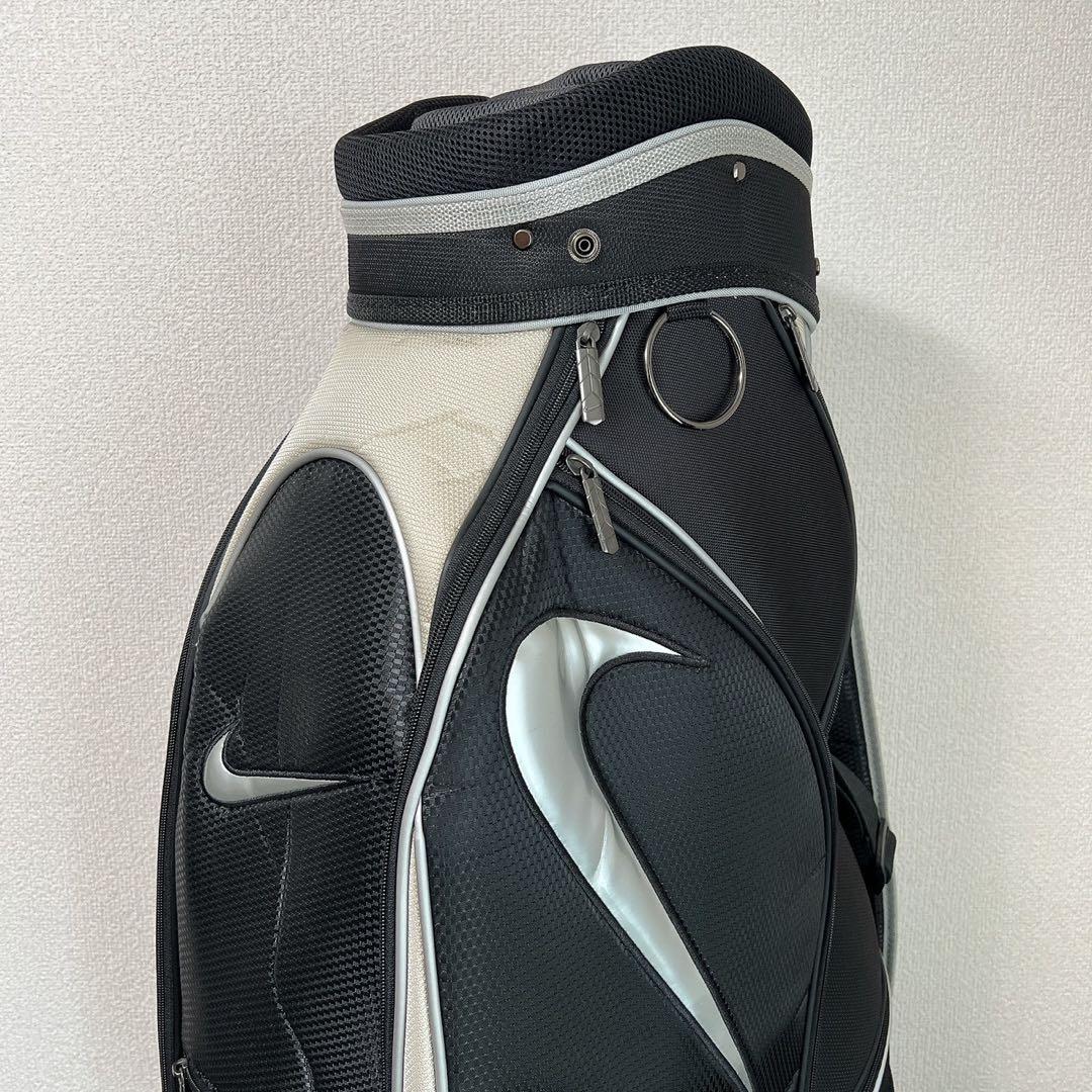 希少 NIKEナイキ キャディバッグブラックシルバー 6分割 9型 ゴルフ