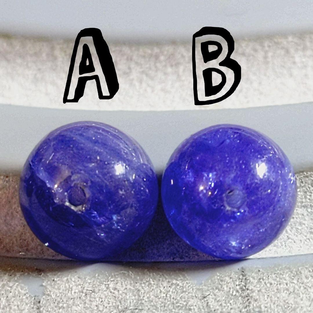 ロイヤルオークション】ジュエリークラスタンザナイト9ミリビーズA(SA