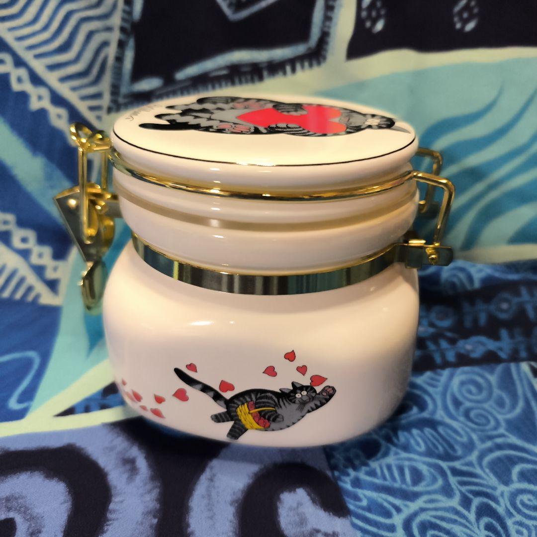 ハワイ クリバンキャット キャニスター 蓋付き密閉容器 傷あり