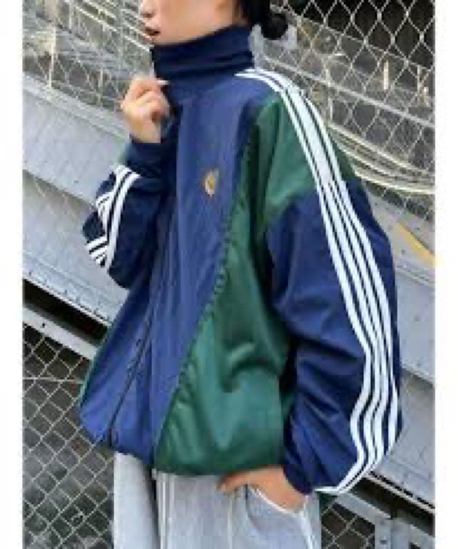 etsinta/エシンタ】リメイクジャージトラック ジャケット ネイビー