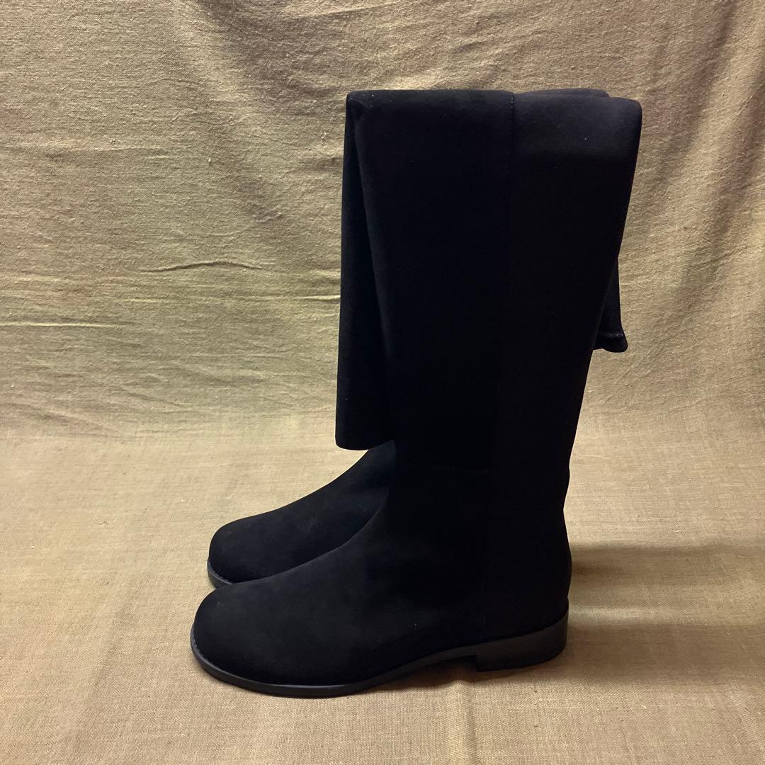 【まめ】23.5cm スチュアート ワイツマン 5050 ニーハイブーツ