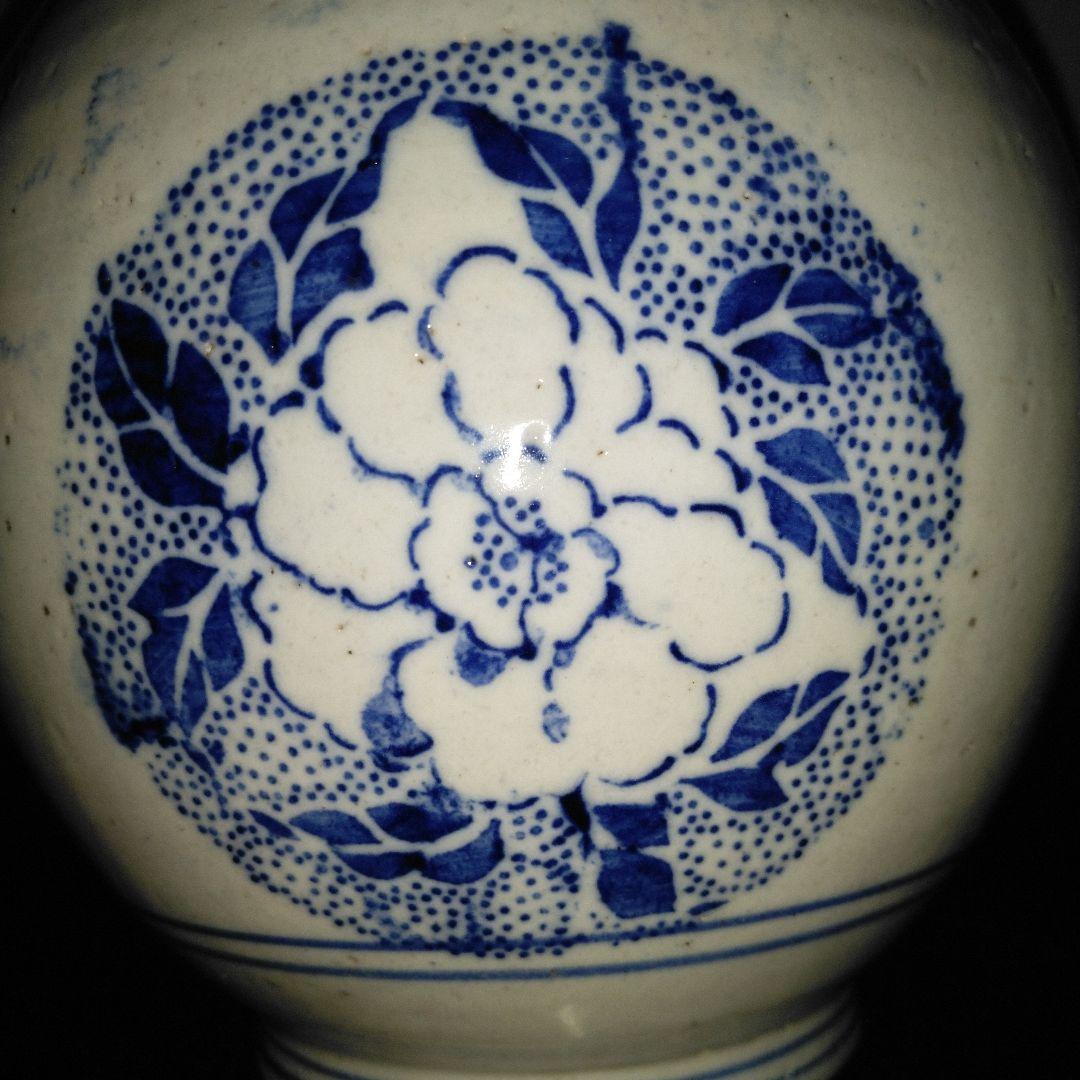 NO612 会津本郷焼 印版徳利 幕末～明治 - メルカリ