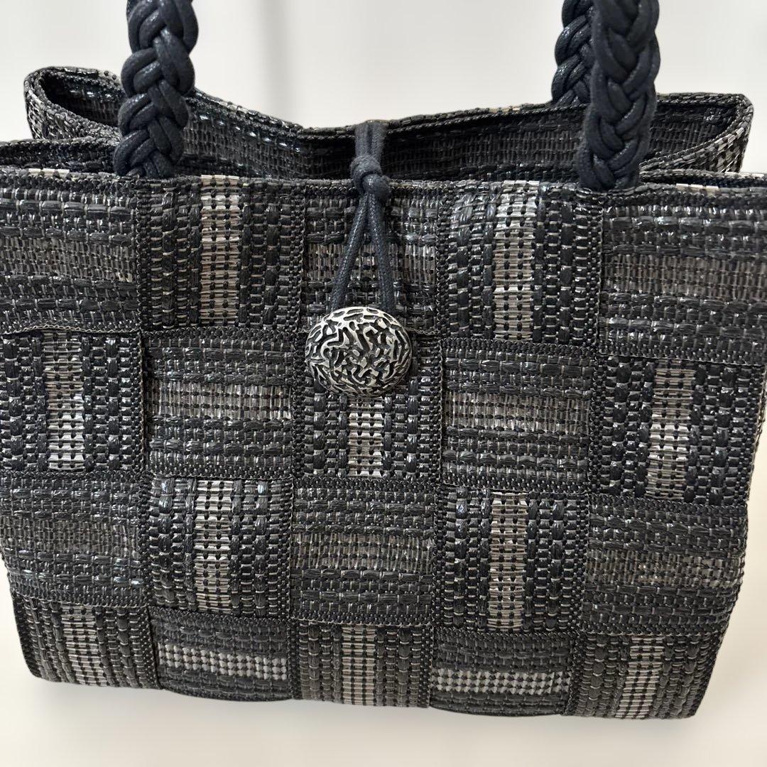 ALMA TONUTTI かごバッグ 三つ編みハンドル ブリザード メッゾ - メルカリ