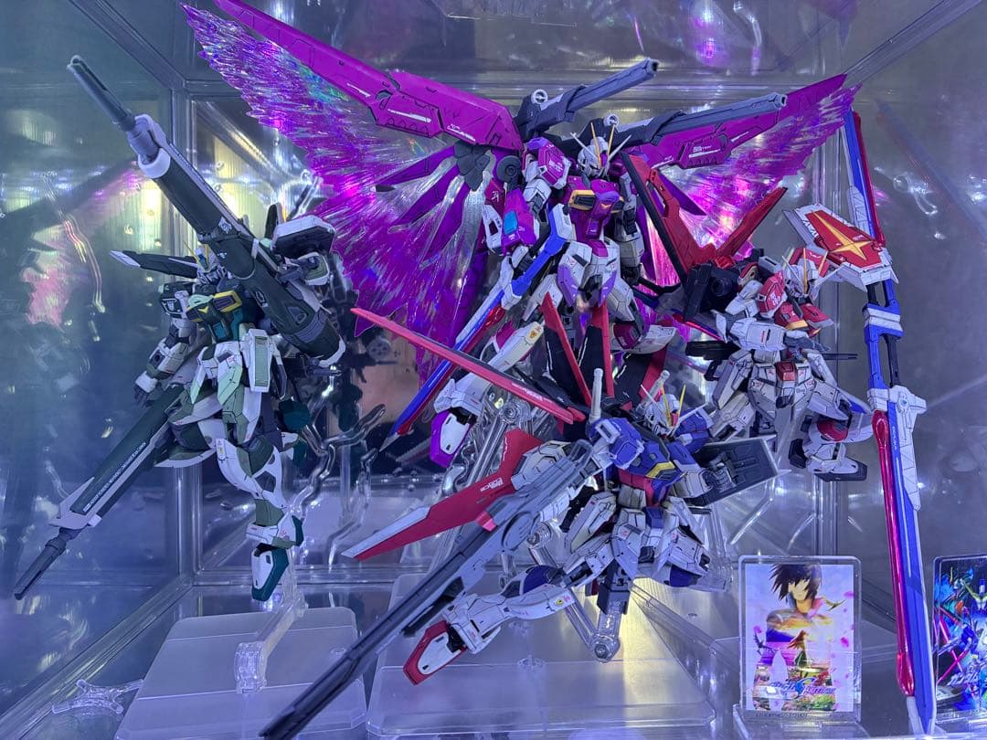 RGインパルス4体セット　部分塗装組み立て済み完成品 RG デスティニーインパルス」細部を詰めて丁寧に仕上げる【機動戦士