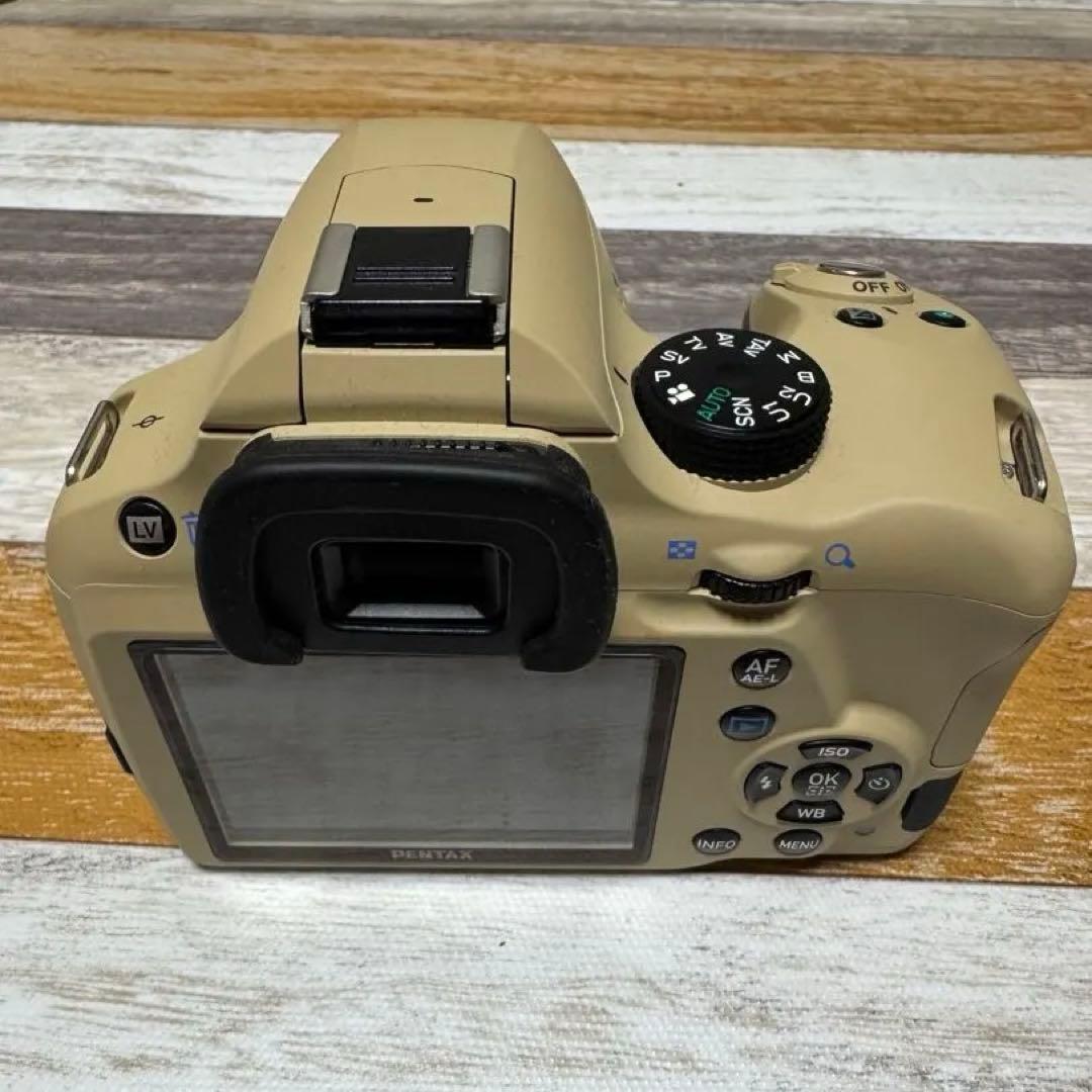 《オーダーカラー》PENTAX K-50 サンドベージュ×ブラウンラバー 本体