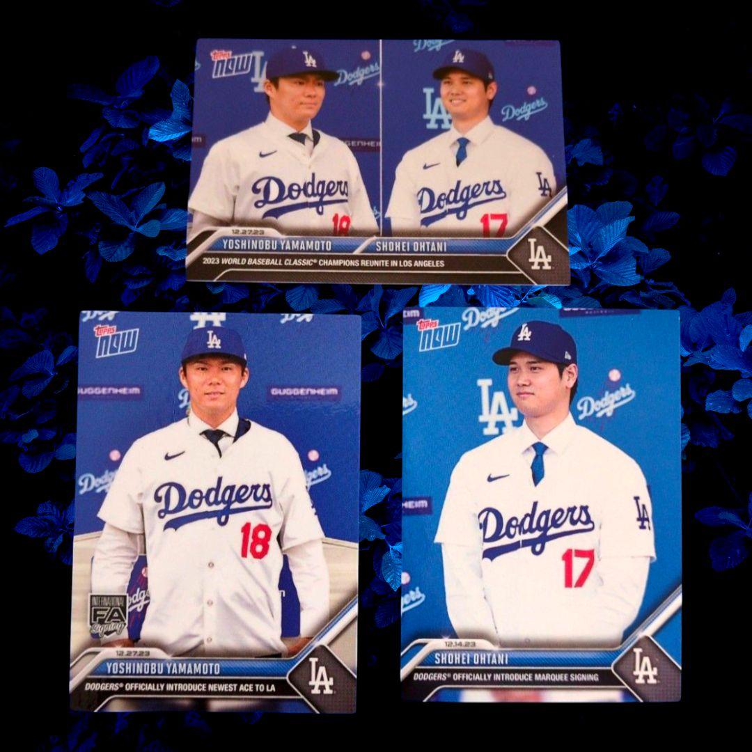 大谷翔平 山本由伸 入団会見 3枚セット ドジャース TOPPS now - メルカリ
