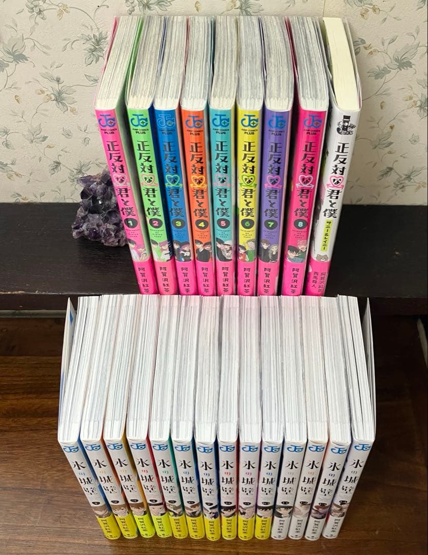 完結全巻　帯付き初版　おまけ付　氷の城壁 + 正反対な君と僕 +サニー&レイニー