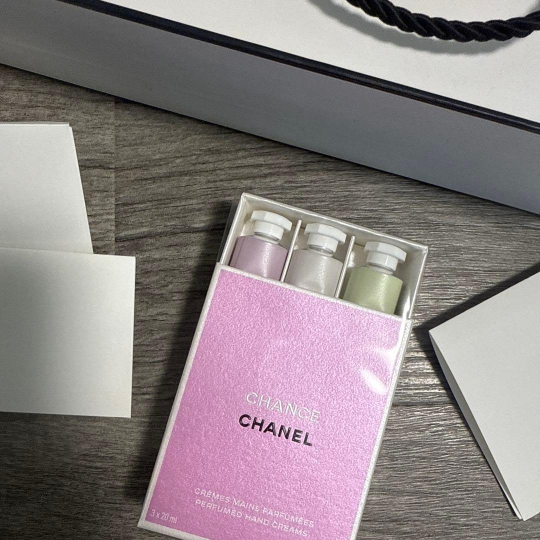 ○新品○CHANEL○チャンス○ハンドクリーム3本セット○紙袋カード○