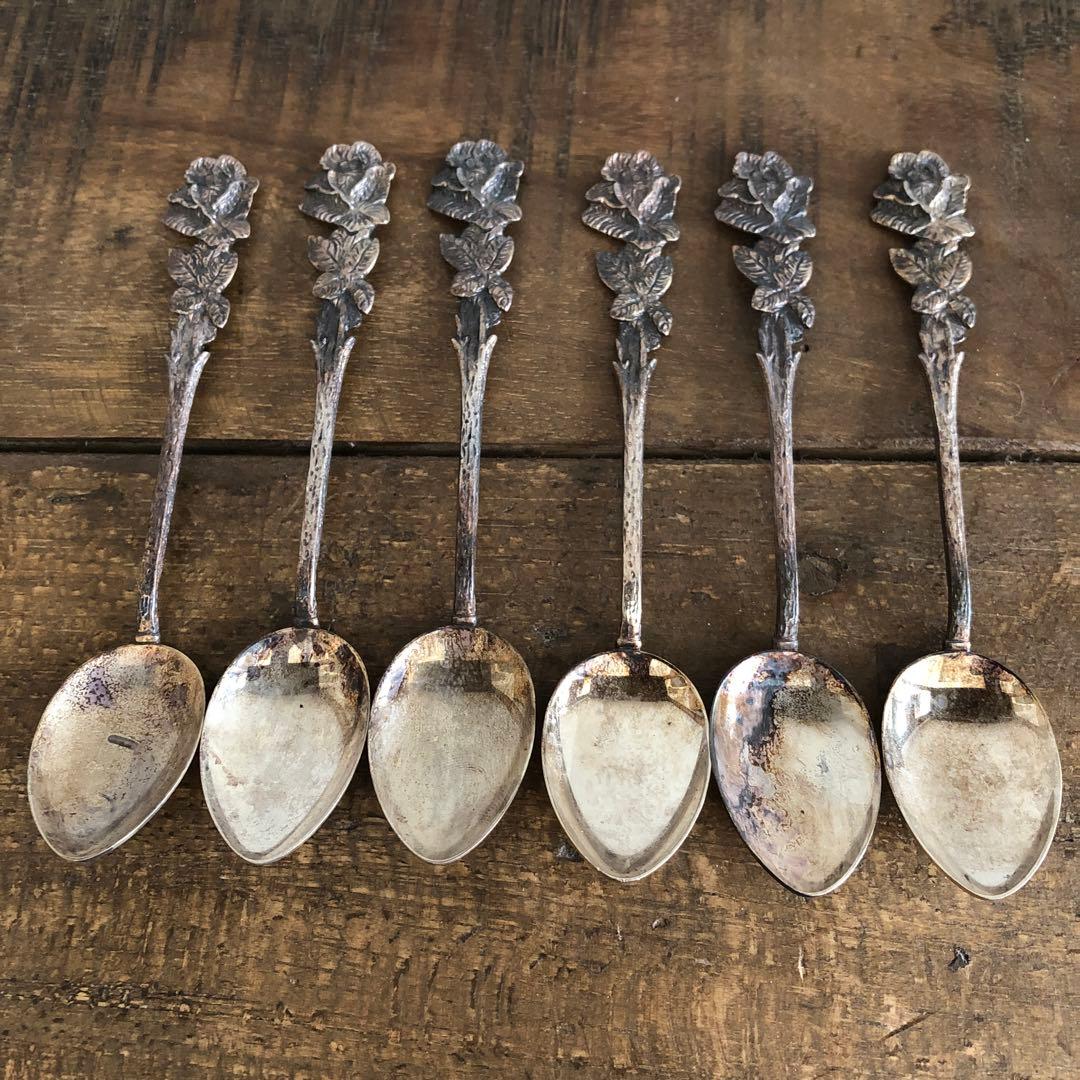 クリストフウィドマン ヒルデスハイムローズ スプーン6客 925シルバー