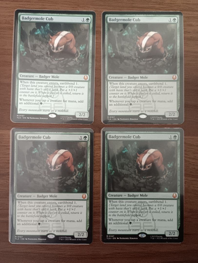 アナグマモグラの仔/Badgermole Cub（英） 4枚セット アナグマモグラの仔/Badgermole Cub《日本語》【TLA】