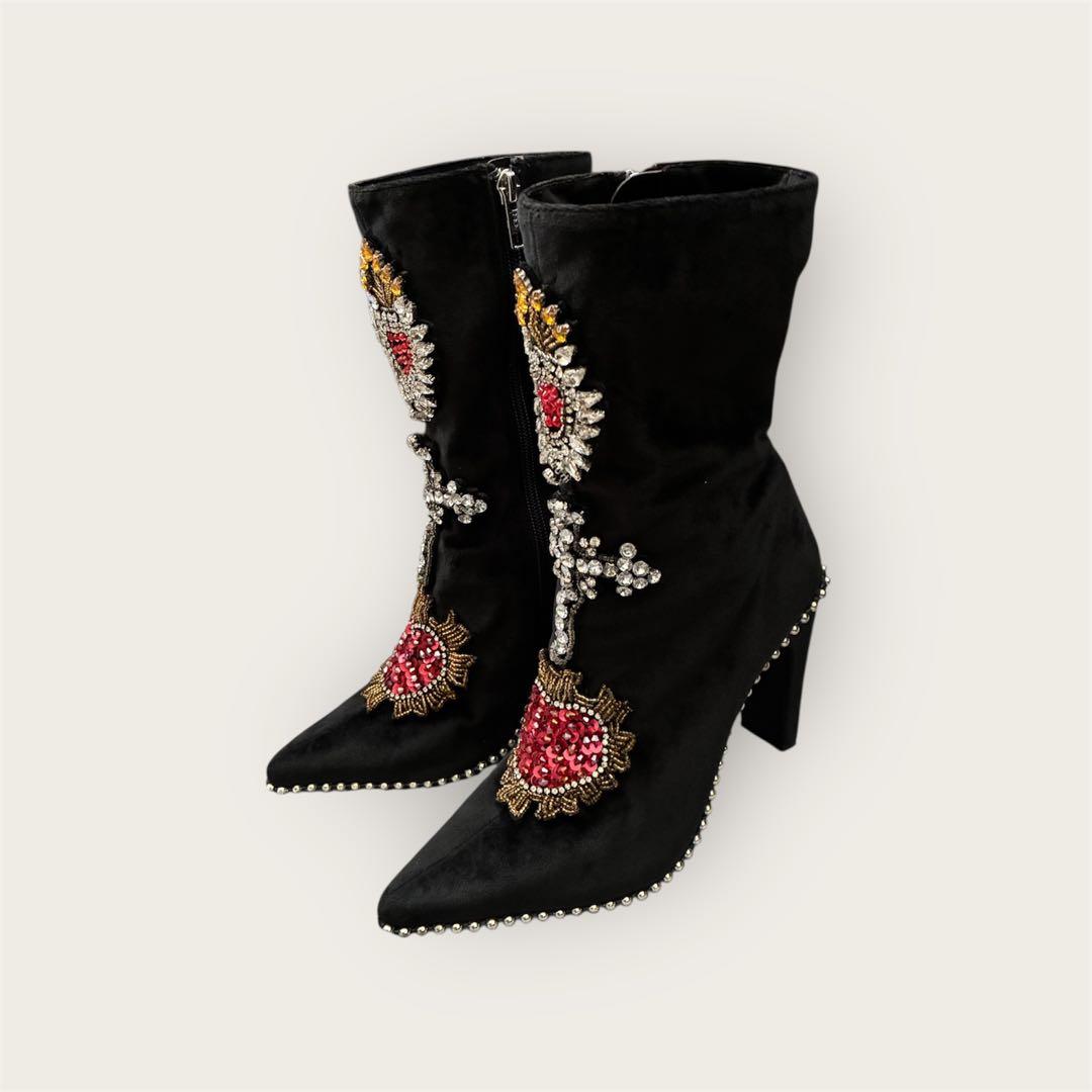 激レア】YELLO ブーツ ビジュー y2k 平成ギャル