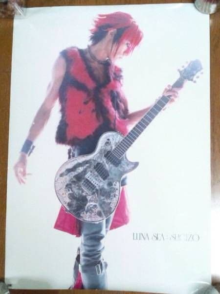 SUGIZO非売品ESPポスター白×ピンクLUNA SEAルナシーX JAPAN - メルカリ