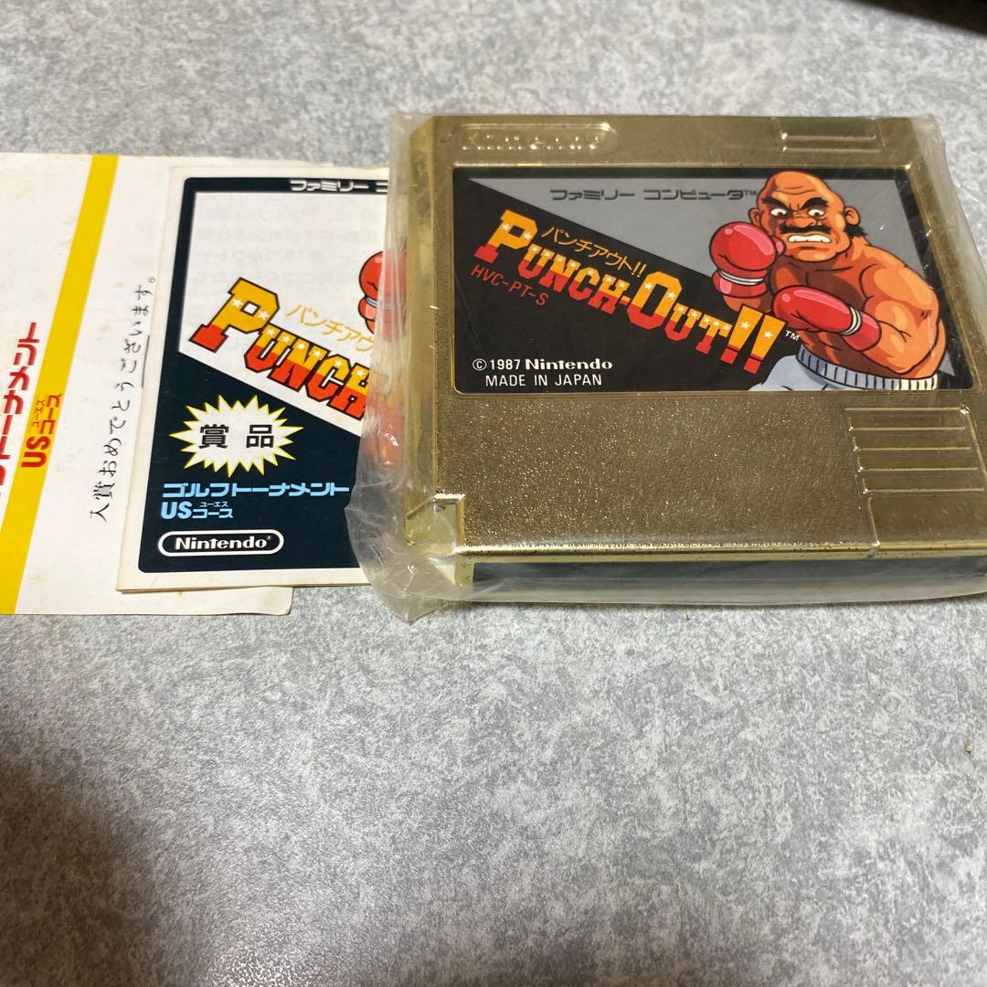 非売品 パンチアウト ゴールドカートリッジ 金カセット 箱説明書付属