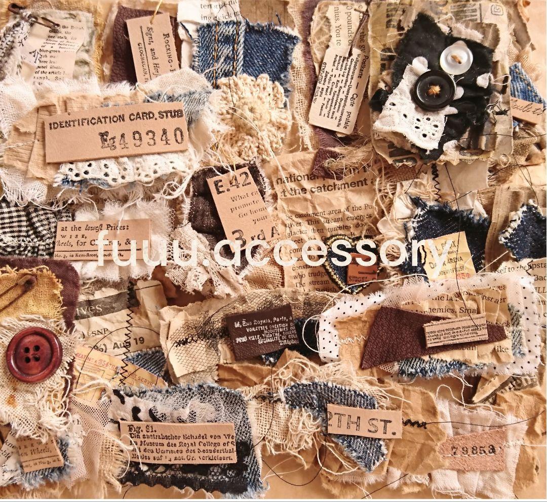 ジャンクジャーナル素材☆No.249☆革 紙 デニム タグ - メルカリ