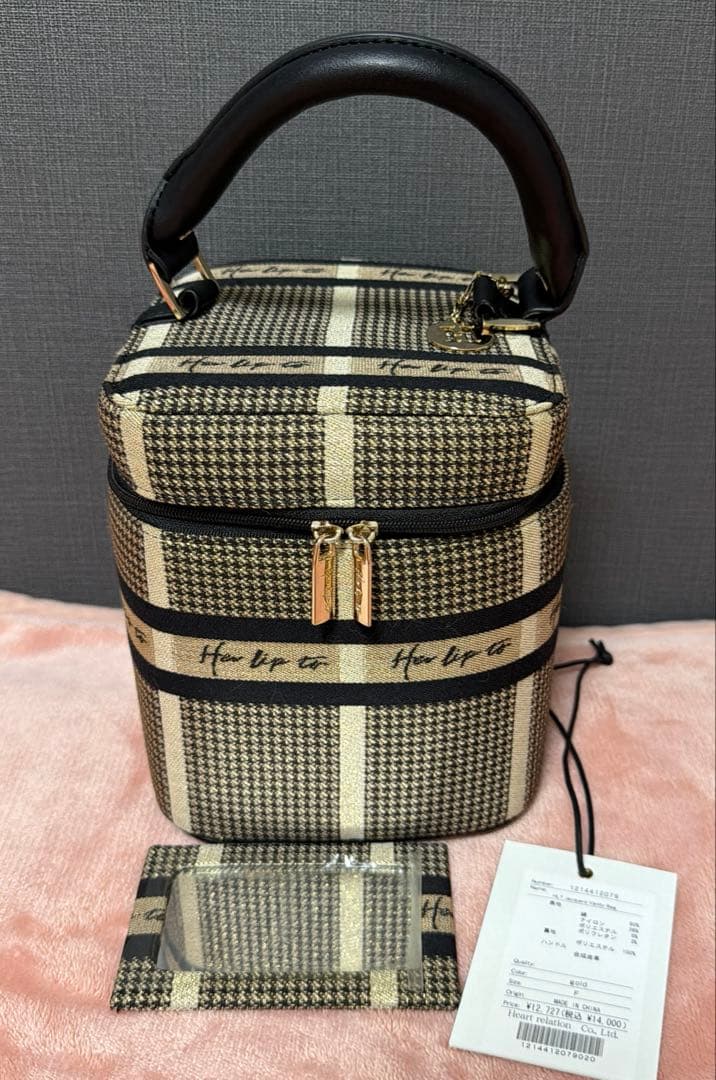 Herlipto HLT Jacquard Vanity Bagゴールド - メルカリ