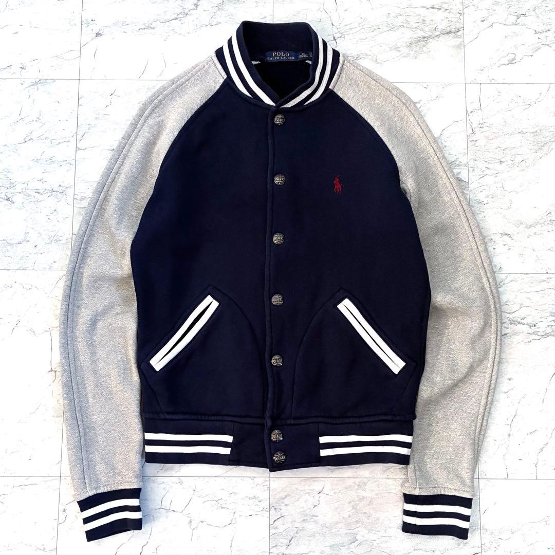ラルフローレン スウェット スタジャン ワンポイント ポニー ロゴ 紺
