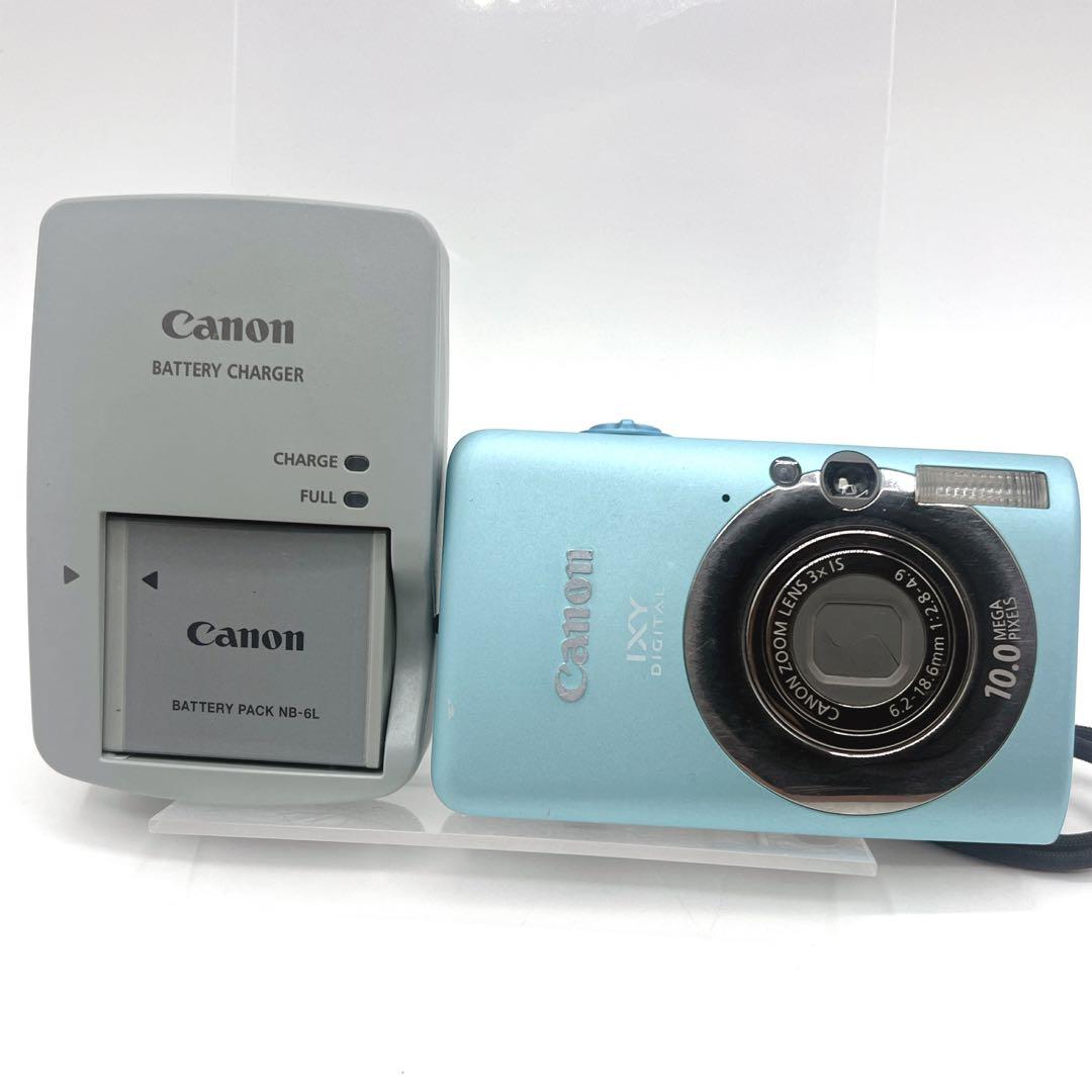 Canon IXY DIGITAL 110IS キャノン デジカメ ブルー 水色 - メルカリ