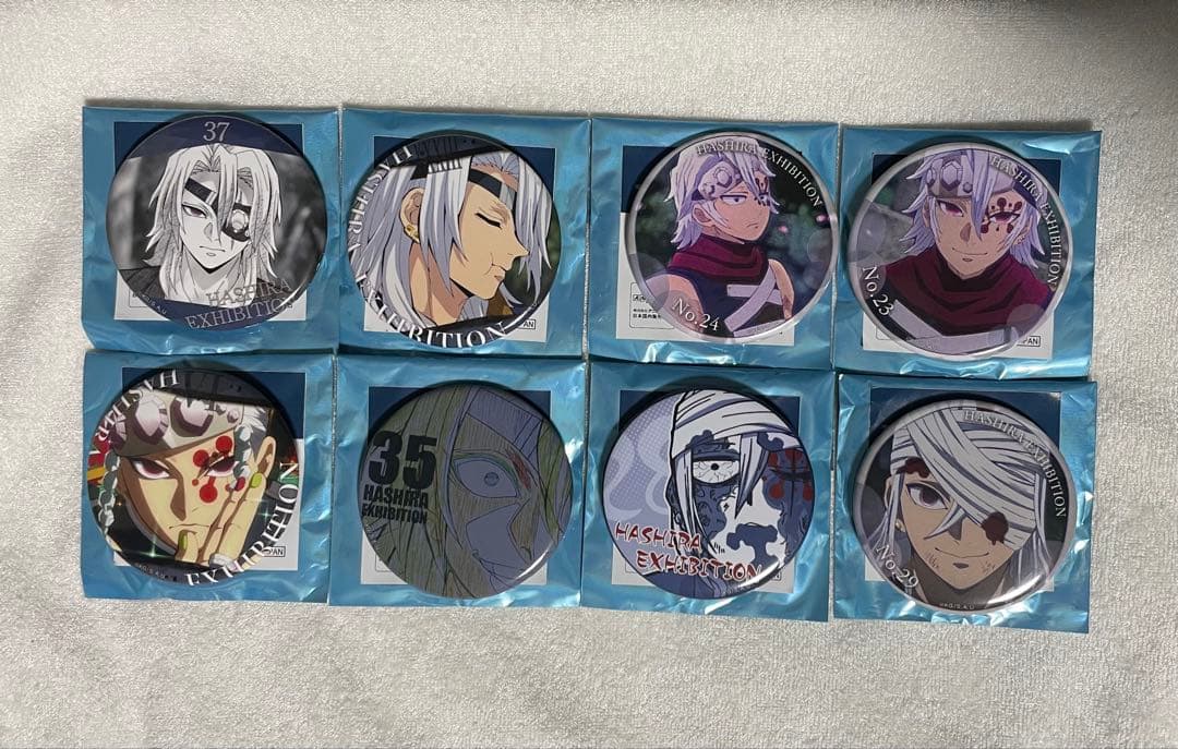 鬼滅の刃 宇髄天元 エモーショナル缶バッジ 柱百景 柱展 8点セット