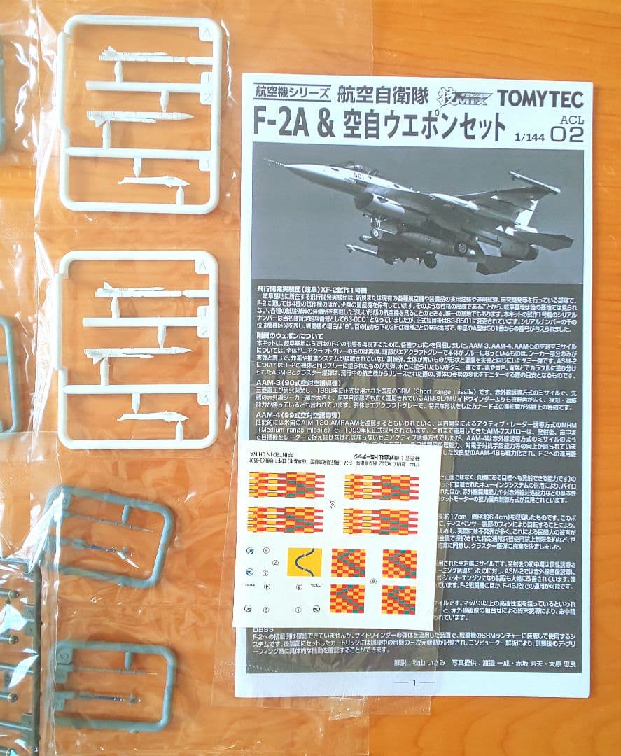 技MIX 1/144 F-2A&空自ウェポンセット （501号機）ALC02 - メルカリ