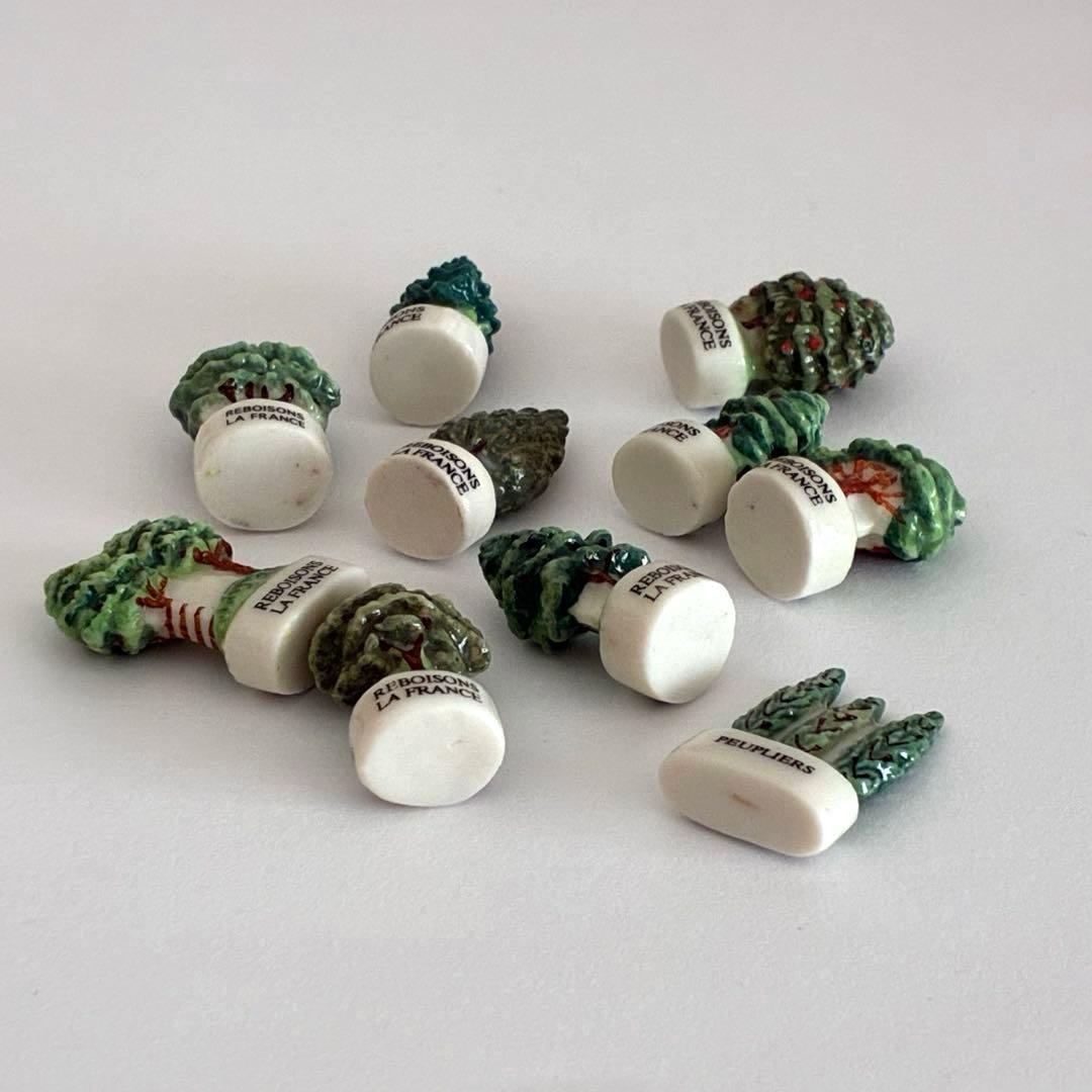 フランスの樹木 フェーブ ヴィンテージ フランス 陶器 ミニチュア 置物