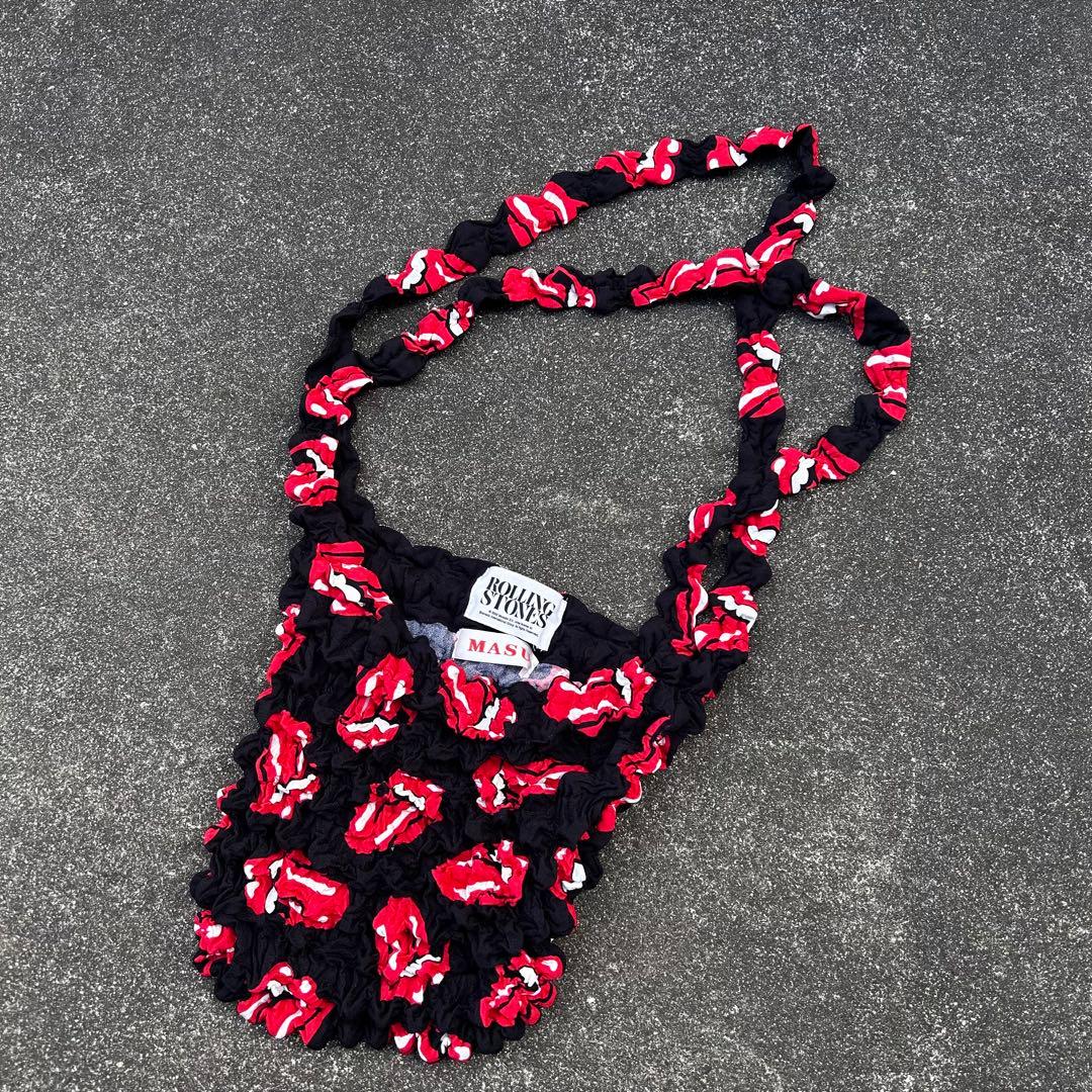 22AW MASU × Rolling Stones Popcorn bag MASU(エムエーエスユー)の“LIPS AND TONGUE” POPCORN BAG(バッグ)の