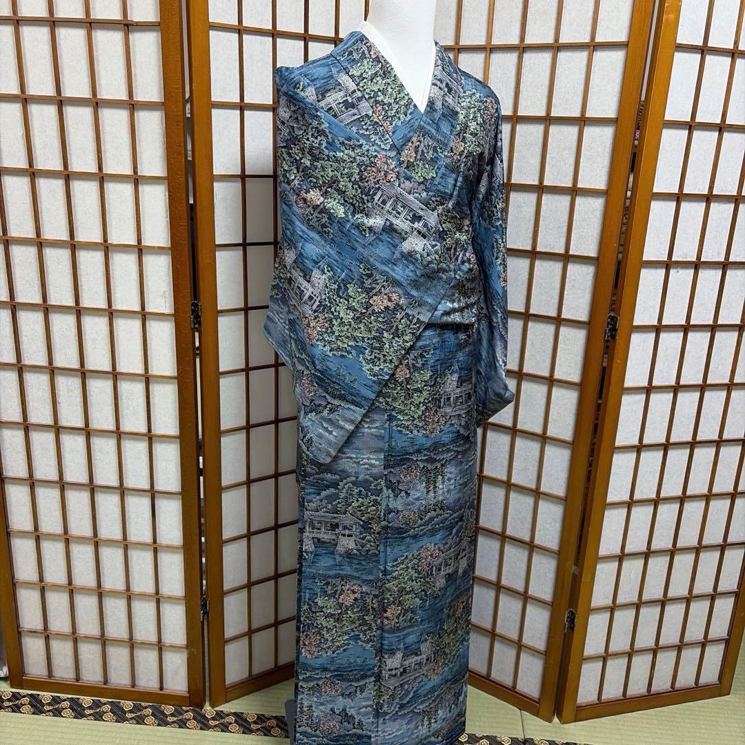 s*n様 正絹　大島紬《風景》