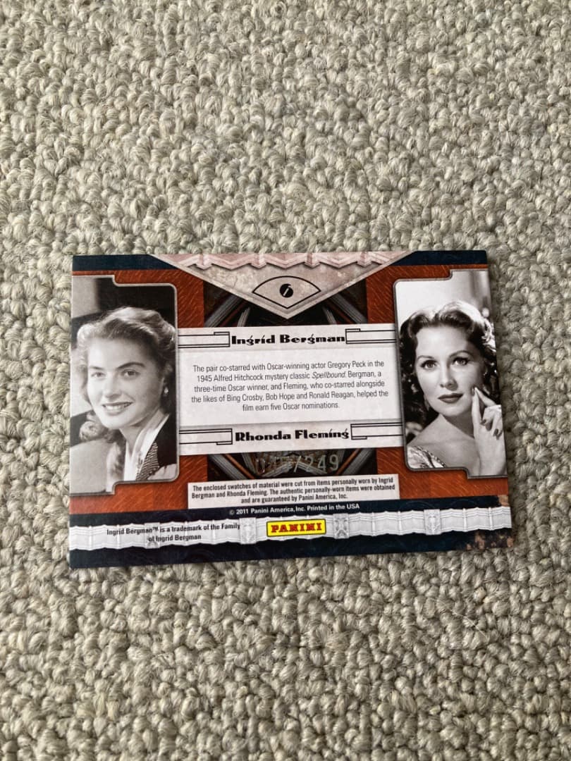 【希少品】ハリウッド女優の衣装カード