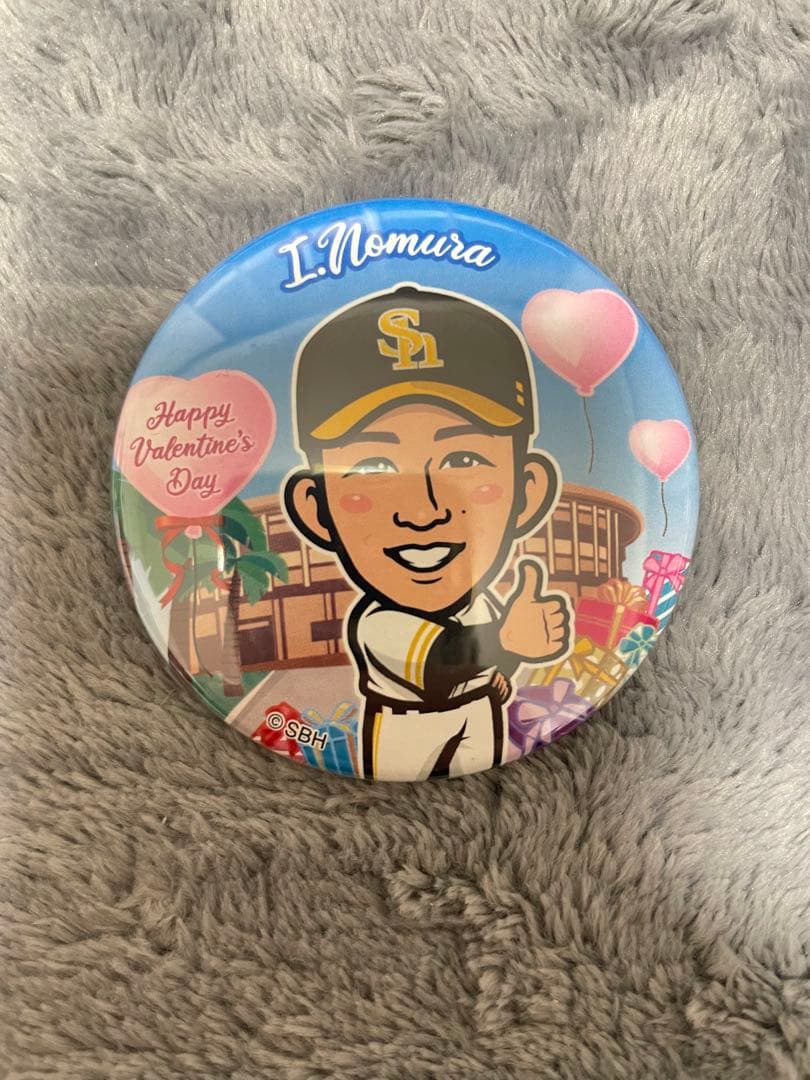 ソフトバンクホークス 野村勇99 若鷹ガチャ 缶バッジ - メルカリ