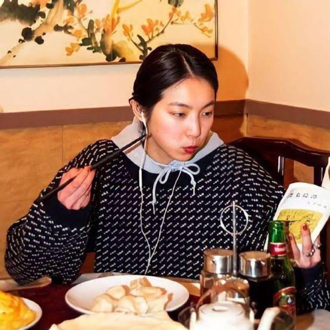 L.L.Bean バーズアイニット 90s 00s ネイビー ノルウェー製 古着