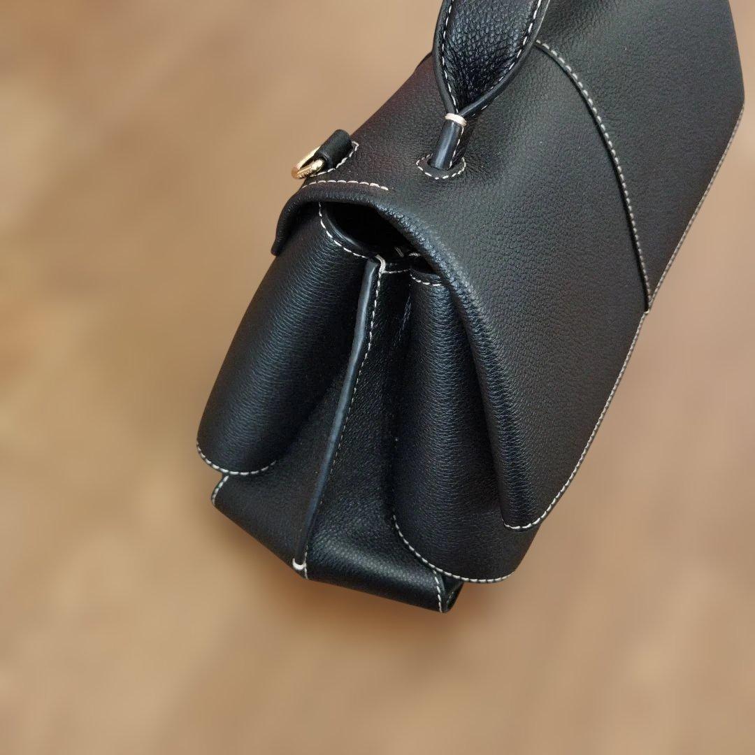 Haru様 POLENE Mokki 2WAYレザーショルダーバッグ ブラック - メルカリ