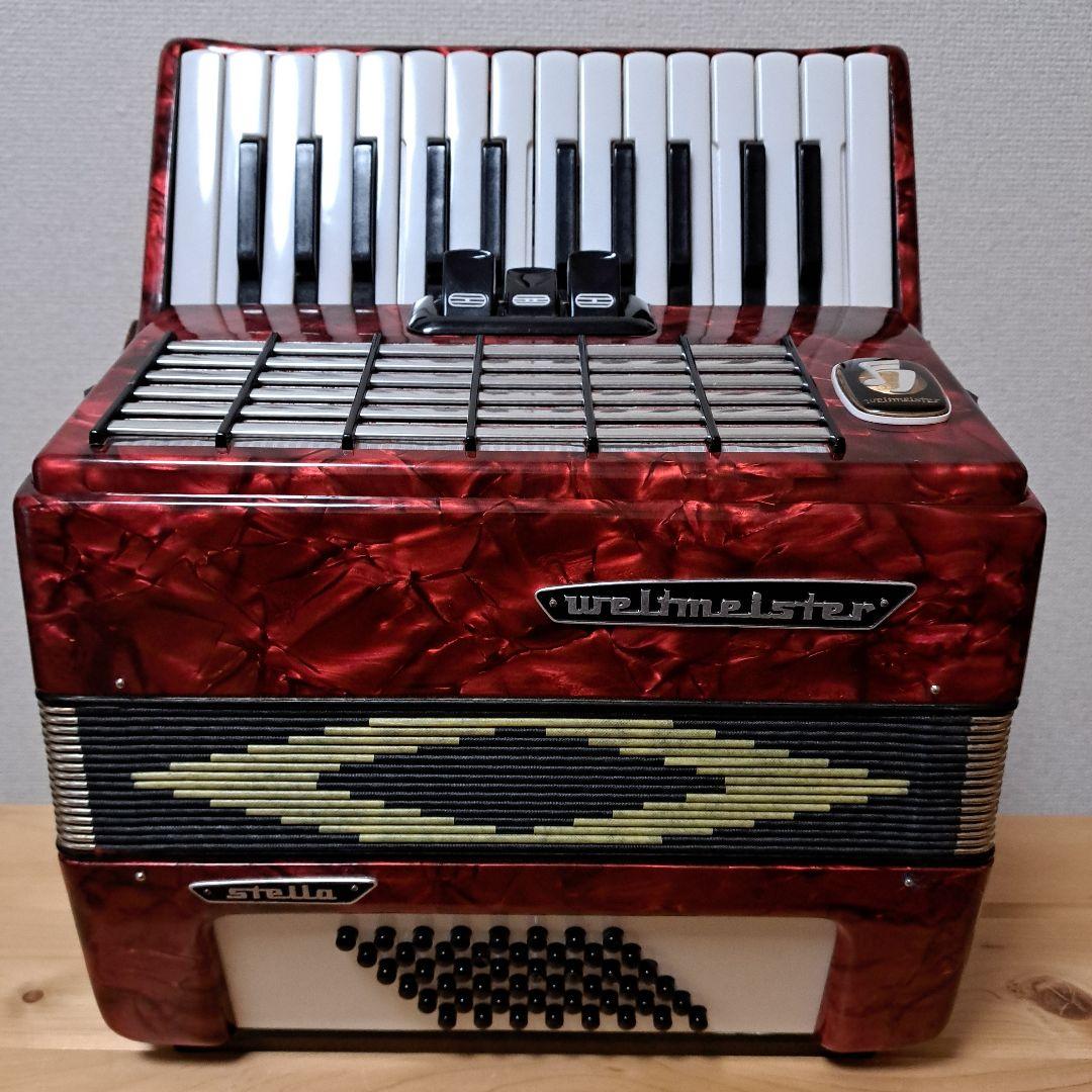 weltmeister stella アコーディオン 赤色ケース付 - メルカリ