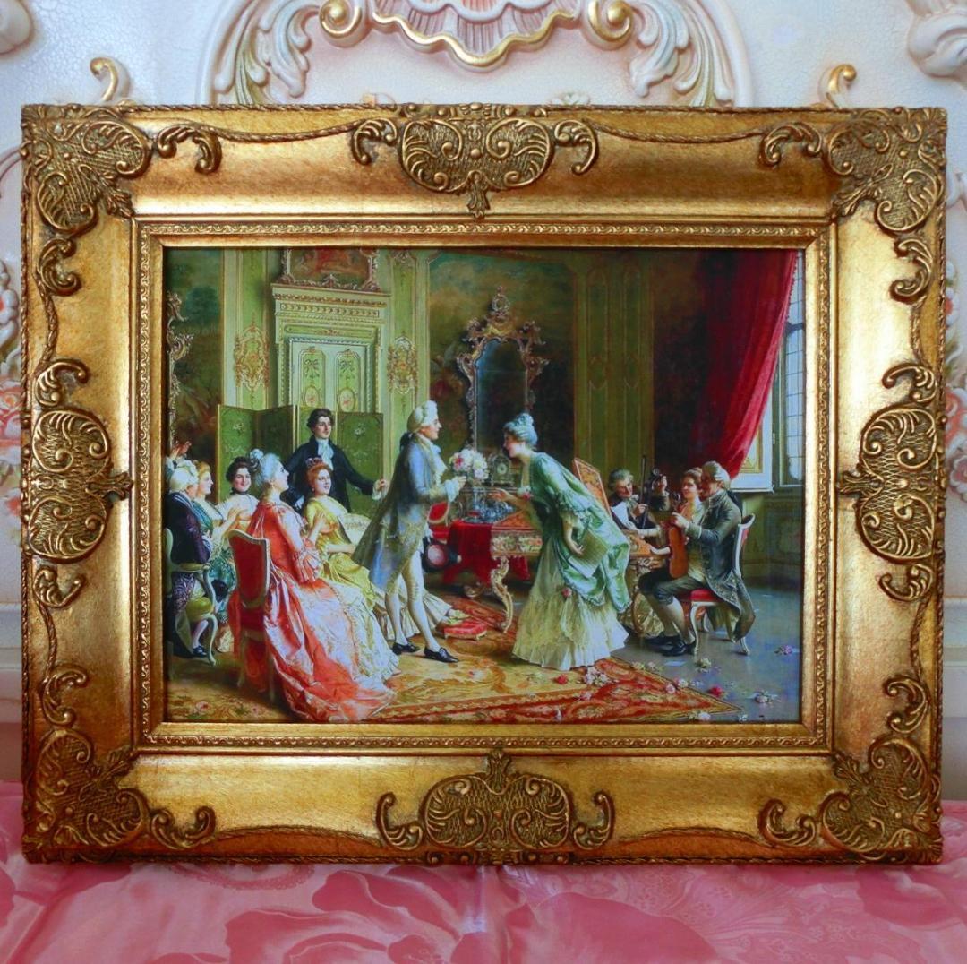 中世ヨーロッパ貴族を描いた額絵 2種よりお選び下さい。A・B - メルカリ