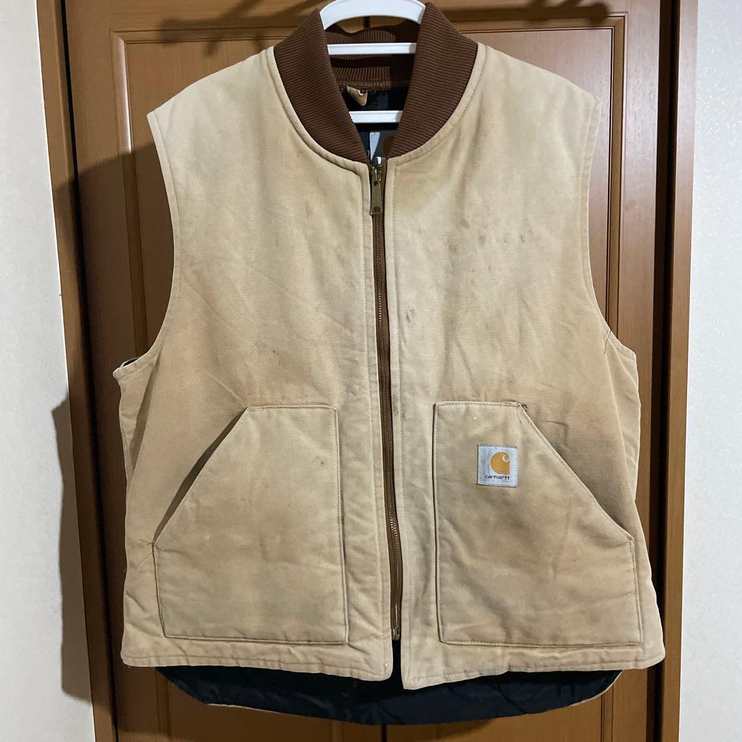 カーハート USA製 ダックベスト 腰ゴム XL 米国製 カーハート carhartt ダックベスト V02MOS XL腰ゴム USA製 - メルカリ