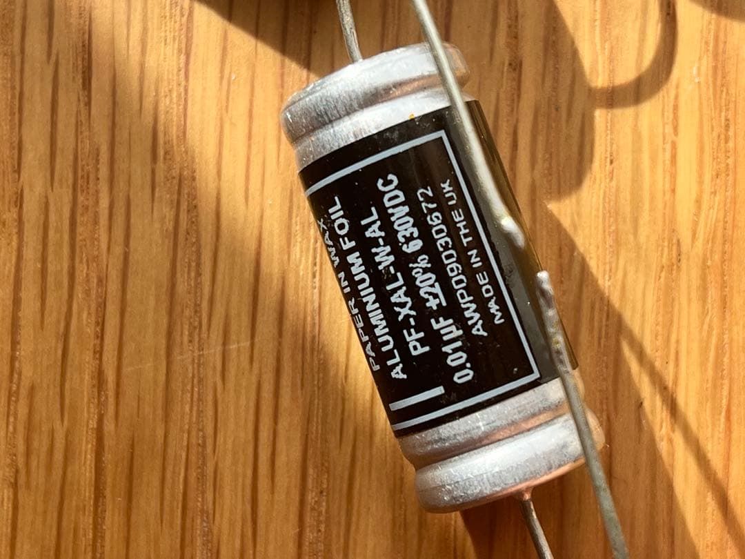 英国製Ampohm オーディオ　オイルコンデンサー　0.01uf 630v 4個