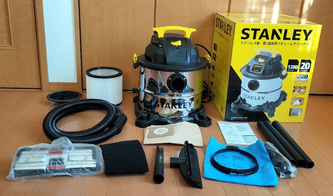 付属品全て未使用　乾湿両用 バキュームクリーナー 集塵機STANLEY 掃除機 楽天市場】バキュームクリーナー STANLEY 乾湿両用 ロングホース