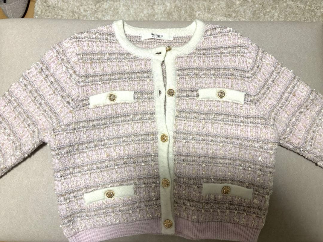 Herlipto Bristol Tweed Knit Cardigan - メルカリ