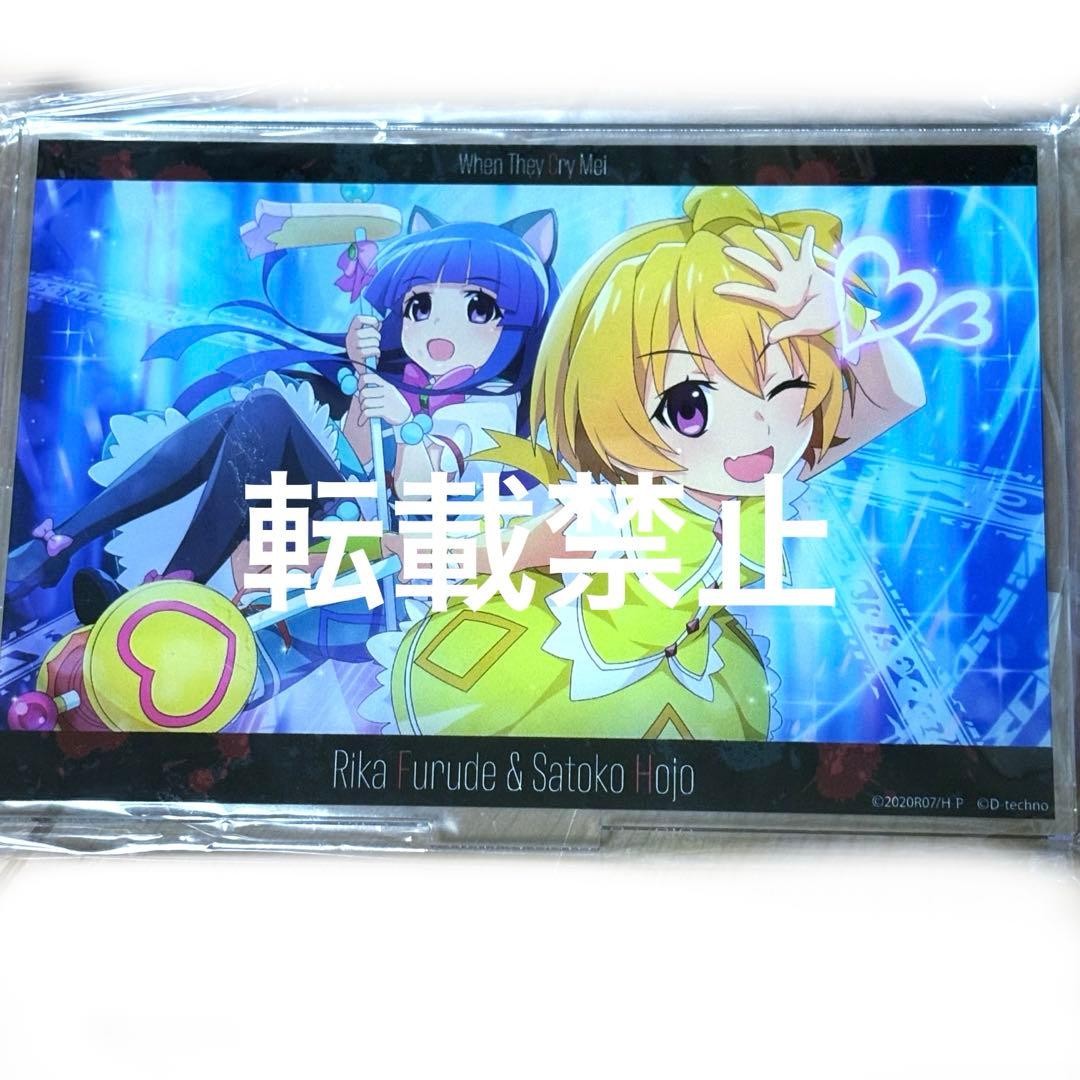 ひぐらしのなく頃に オヤシロ梨花 トラップ沙都子　アクリルフィギュア ひぐらしのなく頃に オヤシロ梨花 トラップ沙都子 アクリルフィギュア