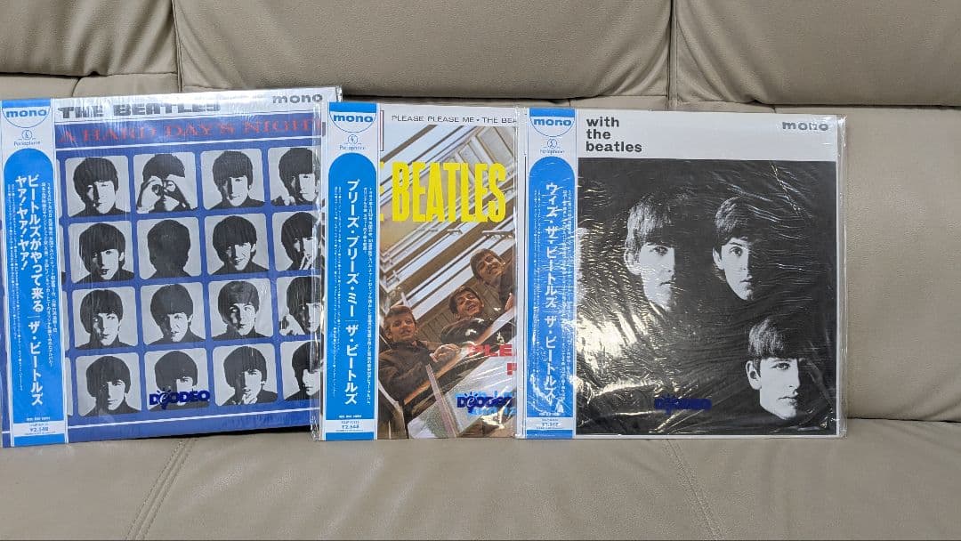 ビートルズ レコード　3枚セット モノラル　一度視聴 ビートルズ レコード 3枚セット モノラル 一度視聴 - メルカリ